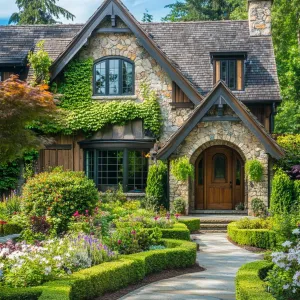 Whimsical Hideaway Amidst Verdant Gardens