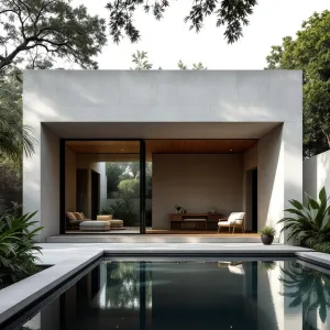 Concrete Retreat with a Splash
