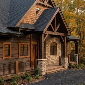 Woodland Timber Truss Hideout Porch