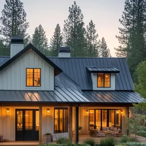 Modern Barndominium in a Forest Retreat