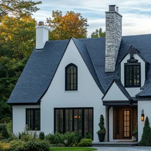 Slate Roof With Decorative Gables