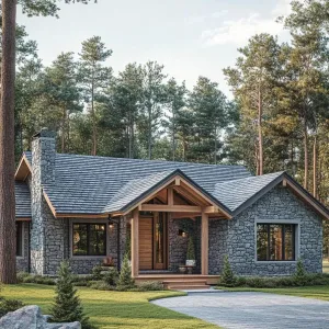 Charming Stone Cottage in the Woods