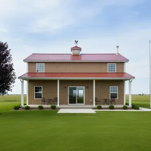 Copper Roof Prairie Porch Home