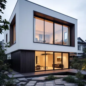Modern Cube in a Serene Setting