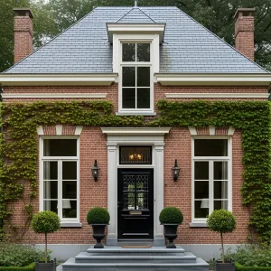 Brick Beauty with Ivy Elegance