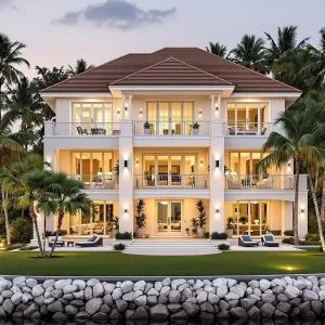 Tropical Grandeur: A Symphony by the Shore