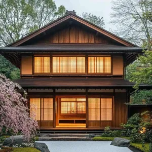 Traditional Hideaway Under Blossoming Boughs