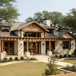 Ranch Tranquility with Stone and Timber Charm