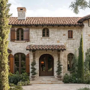 Timeless Stone Haven with Cypress Whispers
