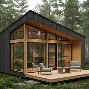 Compact Retreat With a Modern Twist