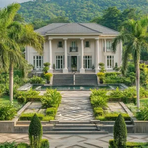 Grand Entrance to the Majestic Manor