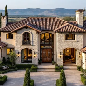 Stone Facade Fantasy with Doorway Drama