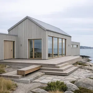Seaside Driftwood Deckhouse Cottage