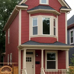 Vibrant Vermilion Villa with Victorian Vibes