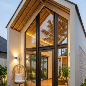 Palm Court A-Frame Glass Studio