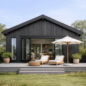 Midnight Timber Courtyard Lounge Cabin