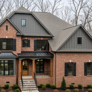 Radiant Brick Glory with Charcoal Charm