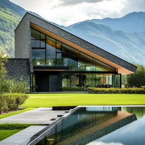 Slate Triangle Hideout with Reflective Pond