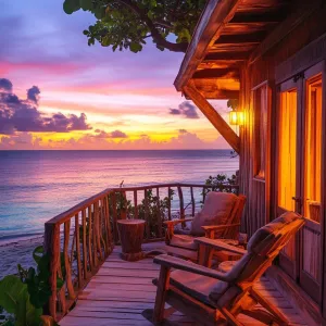 Idyllic Sunset at the Tiny Beach House