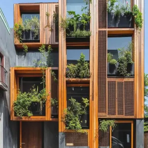 Vertical Verdure: The Timber Tapestry
