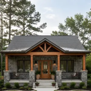 Timber Truss Porch Bungalow