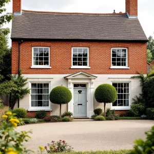 Quirky Georgian Gem With Sculpted Shrubbery