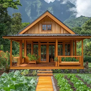 Rustic Retreat with Mountain Backdrop