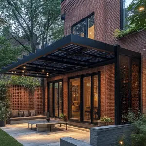 Patio Perfection in Brick Harmony