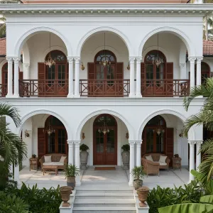 Arched Portico Plantation Retreat