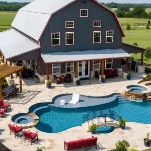 Barndominium Paradise: A Poolside Retreat