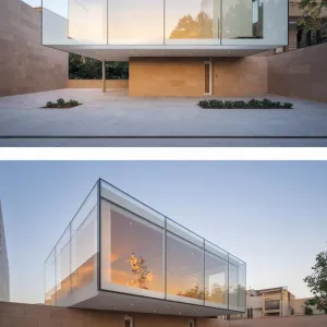 Floating Glass Box: A Modern Mirage