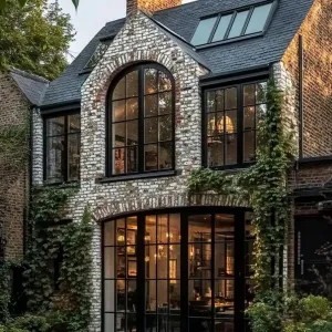 Arched Elegance with Leafy Companions
