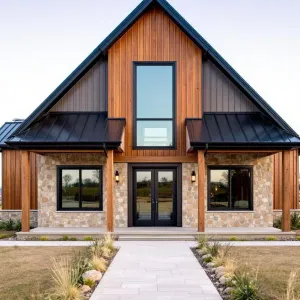 A Gabled Symphony in Wood and Stone