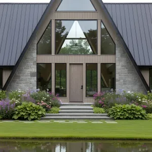 A-Frame Grandeur: The Stone and Glass Saga