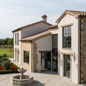 Countryside Chic: Stone Grace Meets Modern Space