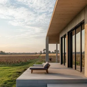 Dawn’s Embrace: The Modern Ranch Vista
