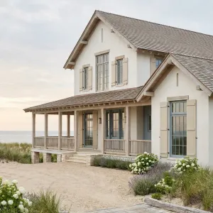 Soft Sandside Cottage With Wraparound Porch