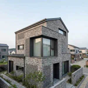 Contemporary Brick Haven In The Village