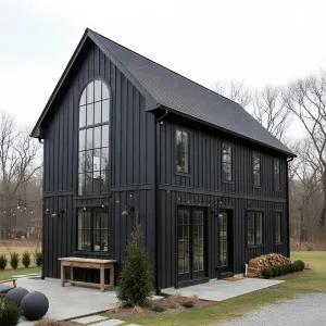 Soot-Hued Barn With Archlight Grace