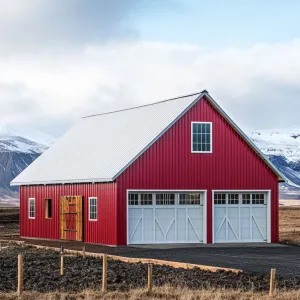 Red Barn Meets Modern Living