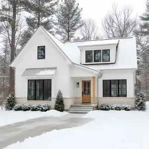 Milkglass Eaves Timber-Post Cottage