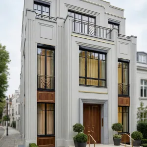 Golden Trim Urban Deco Manor