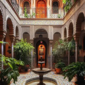 Sumptuous Serenity: The Captivating Indoor Courtyard