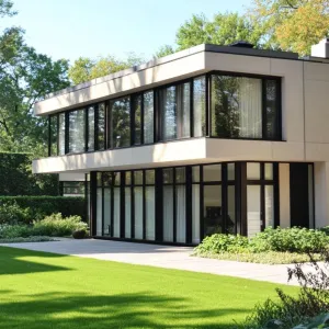Modernist Cube in Verdant Splendor