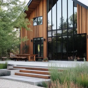 Modern Meets Rustic in Woodsy Serenity