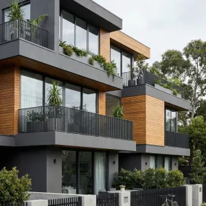 Warm Nordic-Inspired Courtyard Townhouse
