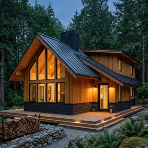 Evergreen A Frame Retreat With Glow