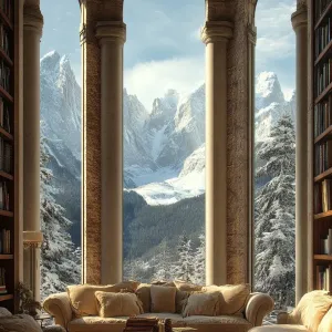 Mountains Meet Majesty: A Grand Living Space