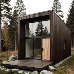 Forest Serenity: Modern Nordic Getaway