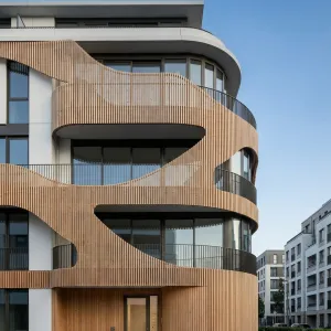 Flowing Timber Veil Apartments